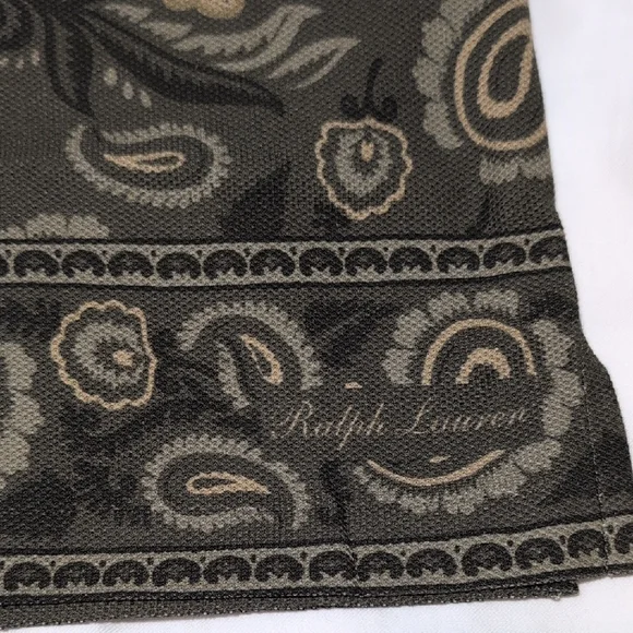 Ralph Lauren Black and Tan Casual Button Down Shirt - Picture 8 of 12